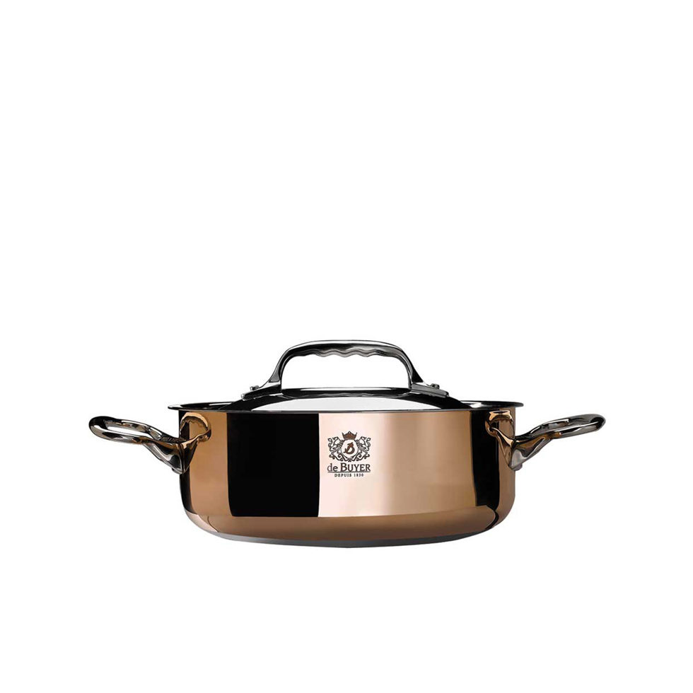 Sauté pan 24 cm
with two handles and lid Sauté pan 24 cm
with two handles and lid