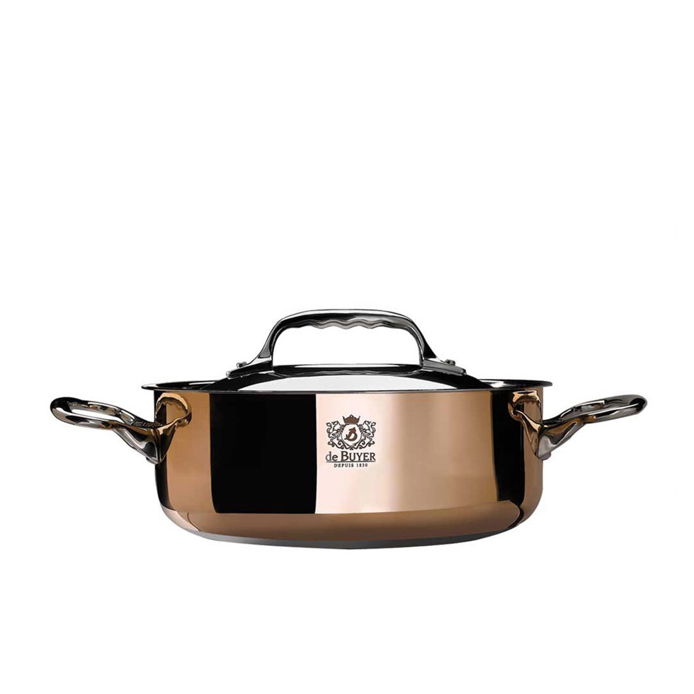Sauté pan 28 cm
with two handles and lid Sauté pan 28 cm
with two handles and lid