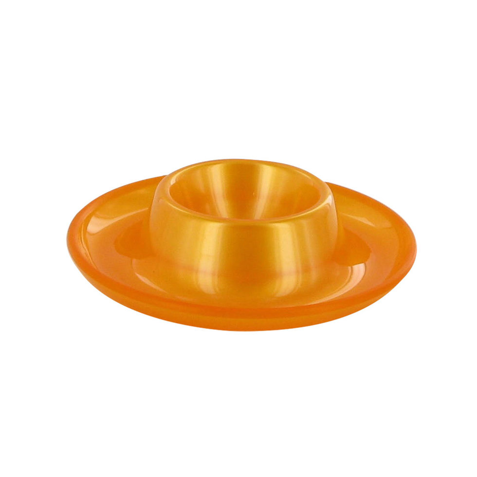 Coquetier verre acrylique orange Coquetier verre acrylique orange