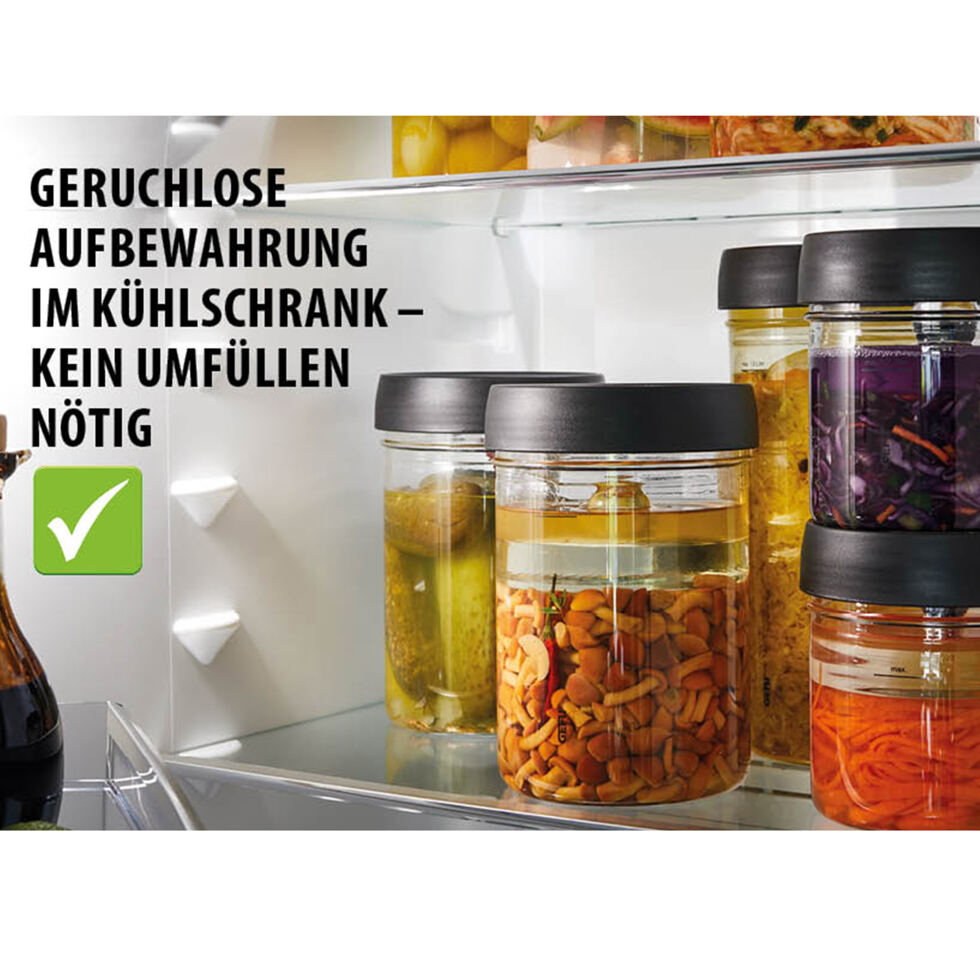 Fermentation jar with weight 1lt 