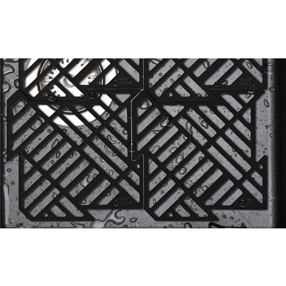Tapis d'évier Puzzle noir
set de 4 pièces 