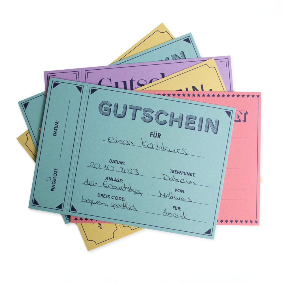 Vouchers à Discretion
Set with vouchers 