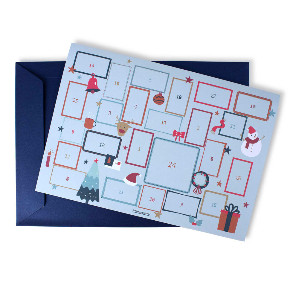 Adventskalender zum
Ausfüllen / Bilderrahmen 