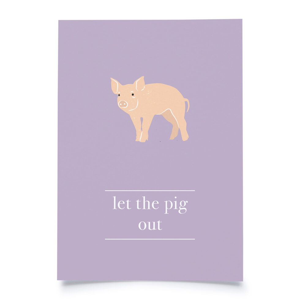 Postkarte D`English
Pig Postkarte D`English
Pig