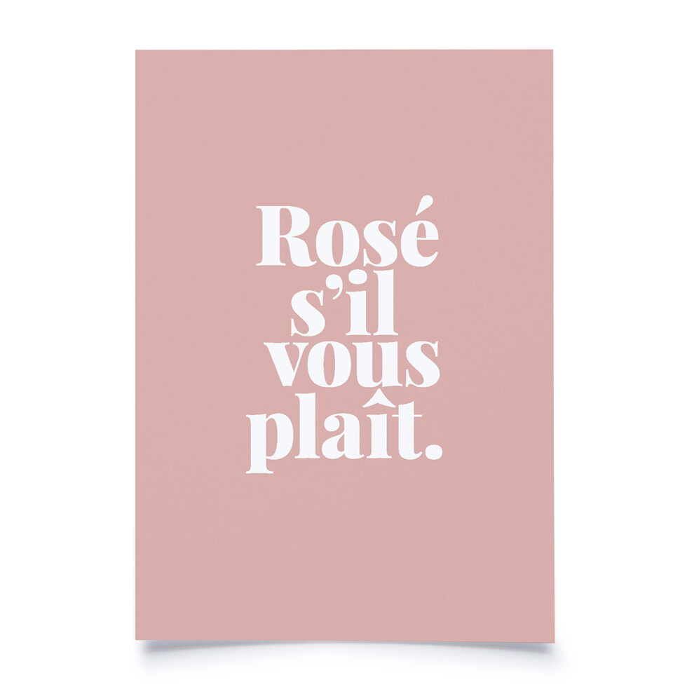 Postkarte
"Rosé sìl vous plait" Postkarte
"Rosé sìl vous plait"