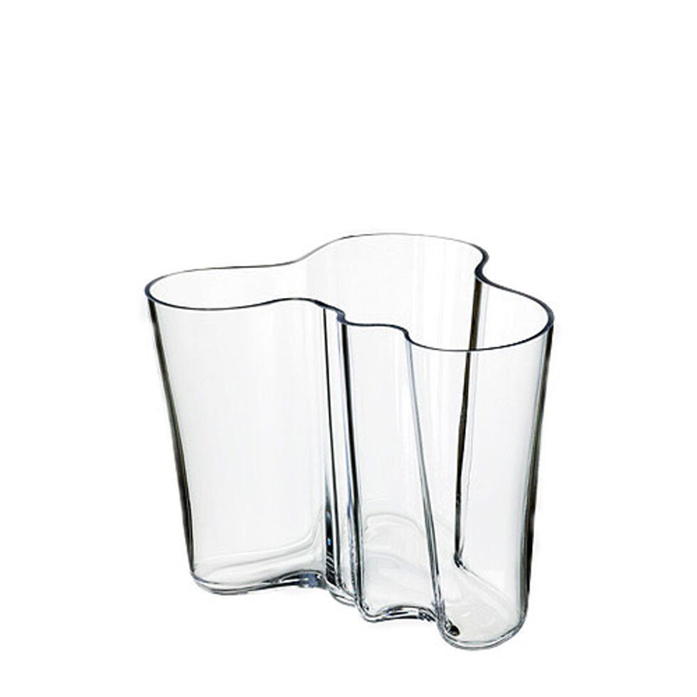 AALTOWaved vase 16.0 cm clear AALTOWaved vase 16.0 cm clear
