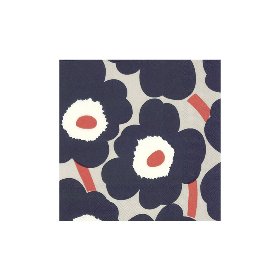 Papierservietten
Unikko blau/orange Papierservietten
Unikko blau/orange