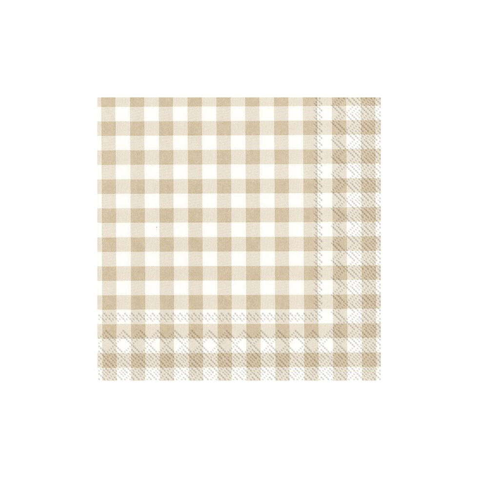 Paper napkins
Check beige Paper napkins
Check beige