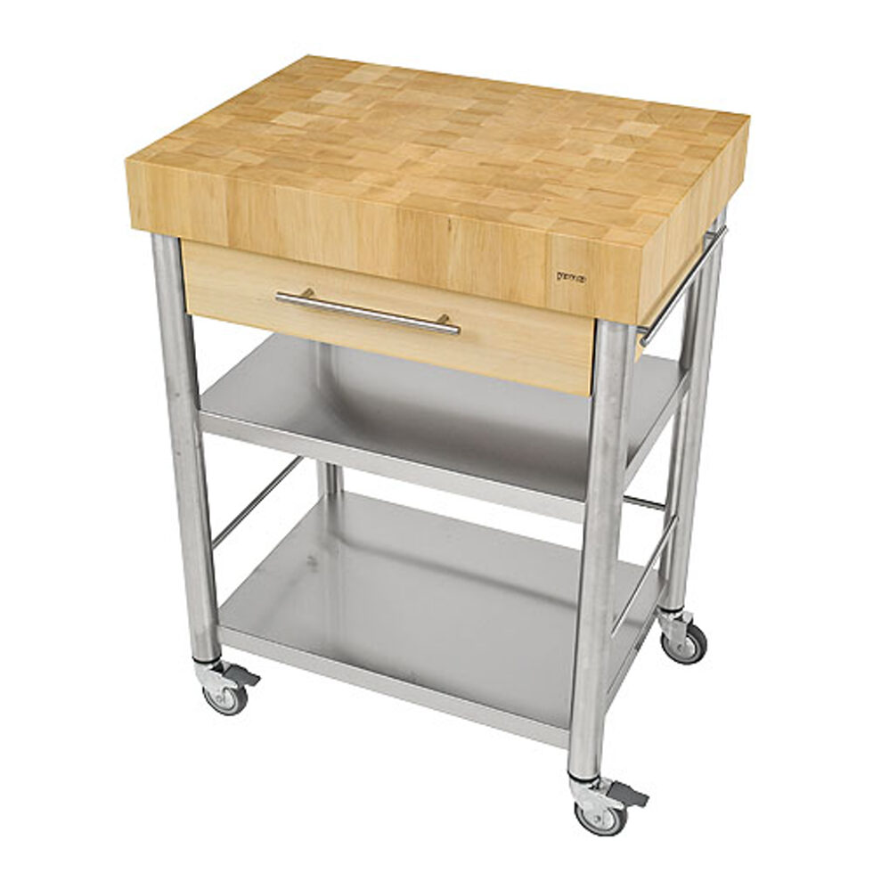 Kitchen trolley white beech forehead wood,1 drawer50 x 70 Kitchen trolley white beech forehead wood,1 drawer50 x 70