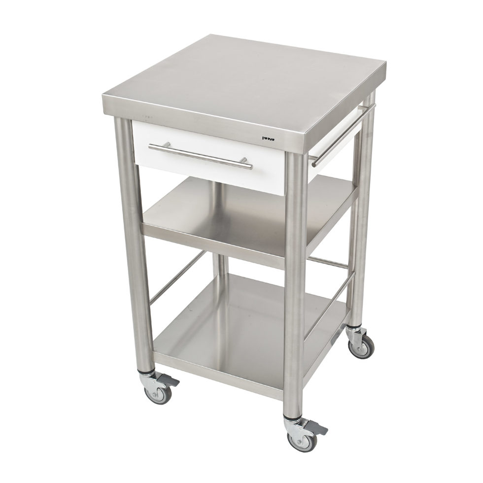 Kitchen trolley Corian white1 drawer50 x 50 Kitchen trolley Corian white1 drawer50 x 50