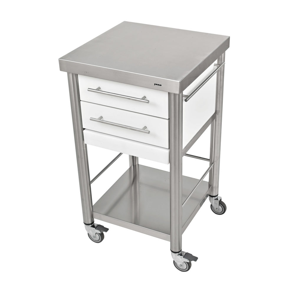 Küchenwagen Corian weiss
2 Schubladen
50 x 50 Küchenwagen Corian weiss
2 Schubladen
50 x 50
