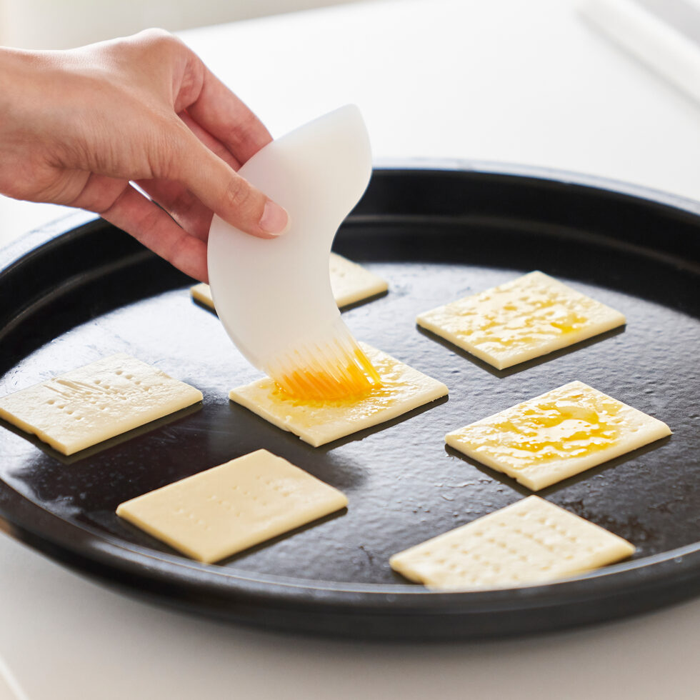 Pinceau et spatule en silicone
noir 