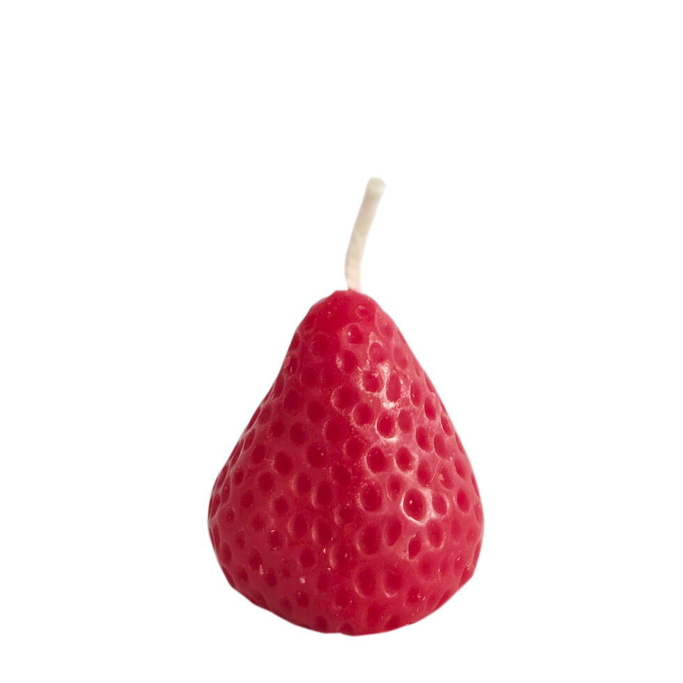 Strawberry candle medium Strawberry candle medium