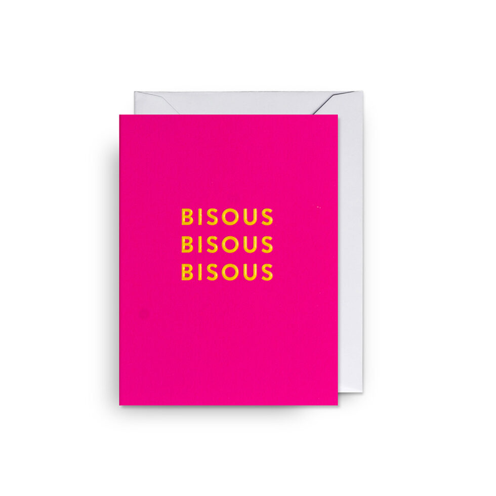 Folded card Bisous Folded card Bisous