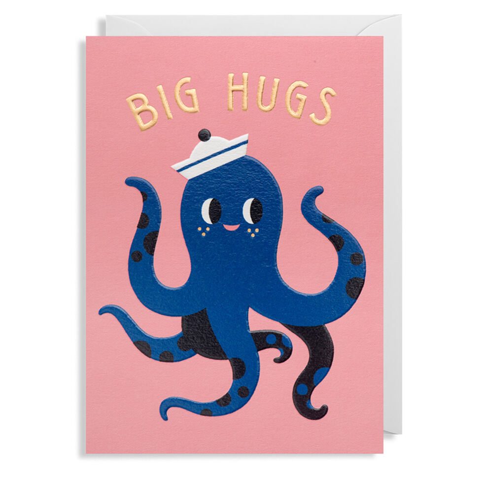 Folded card octopus Folded card octopus