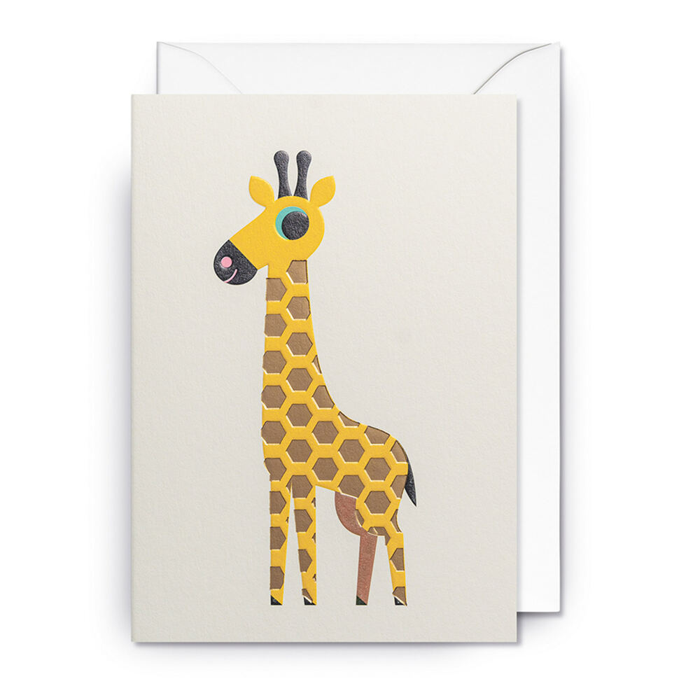 Faltkarte Giraffe 