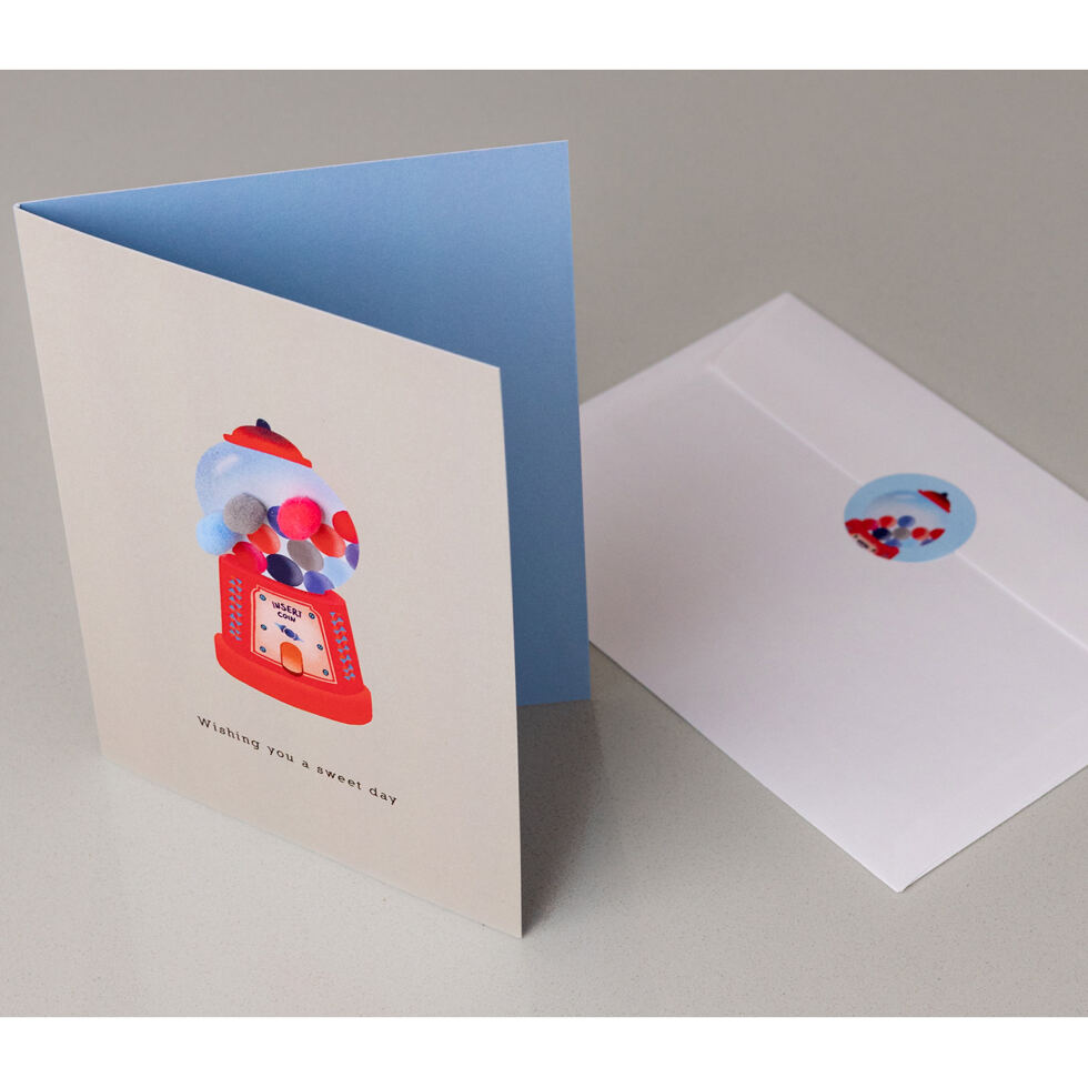 Fold-out Card: Chewing Gum,
Sweet Day 