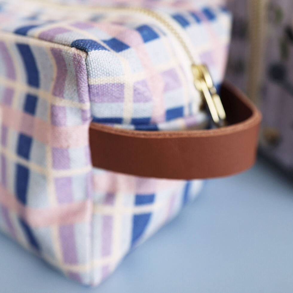Necessaire Check Multi klein 
