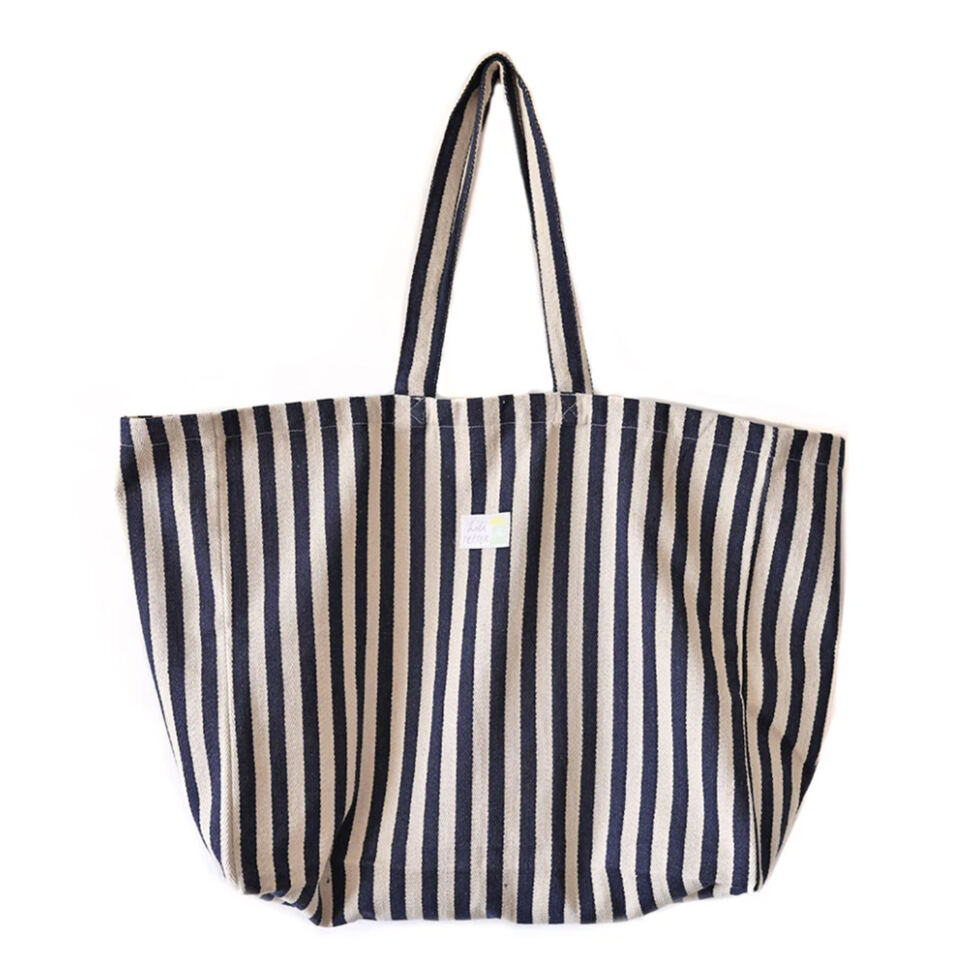 Fabric bag stripes blue Fabric bag stripes blue