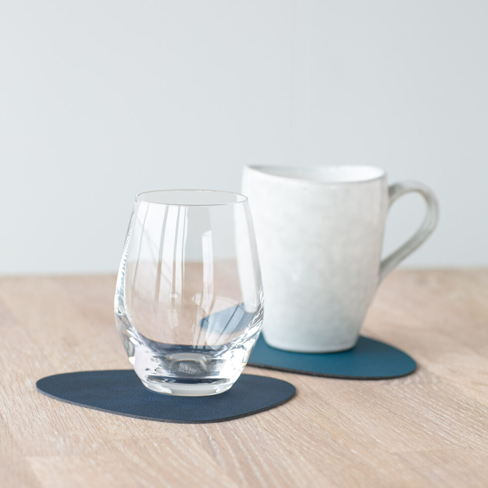 Glas Untersetzer
dunkelblau/petrol curve 11x13 