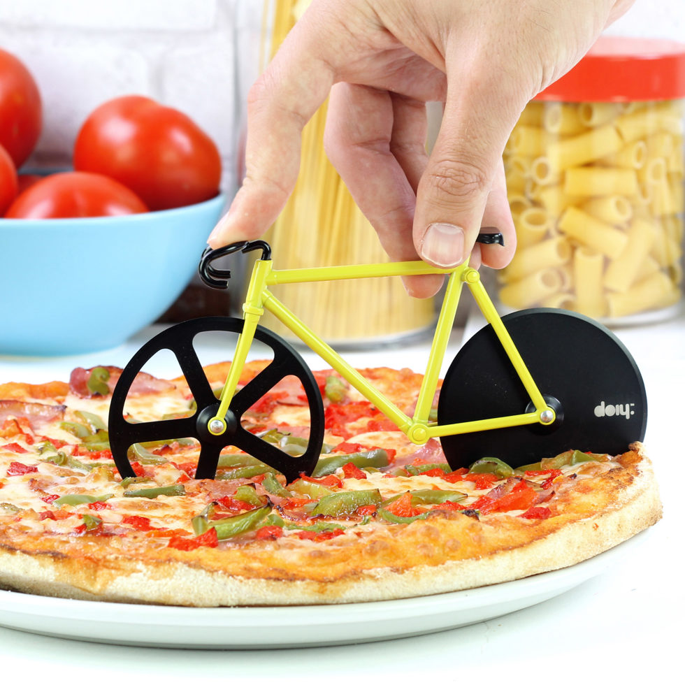 Pizzaschneider Velo schwarz/gelb 
