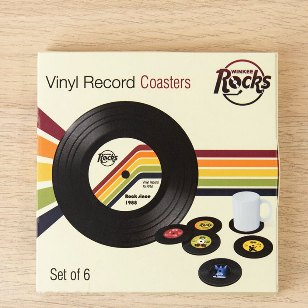 Glasuntersatz Vinyl Musik 