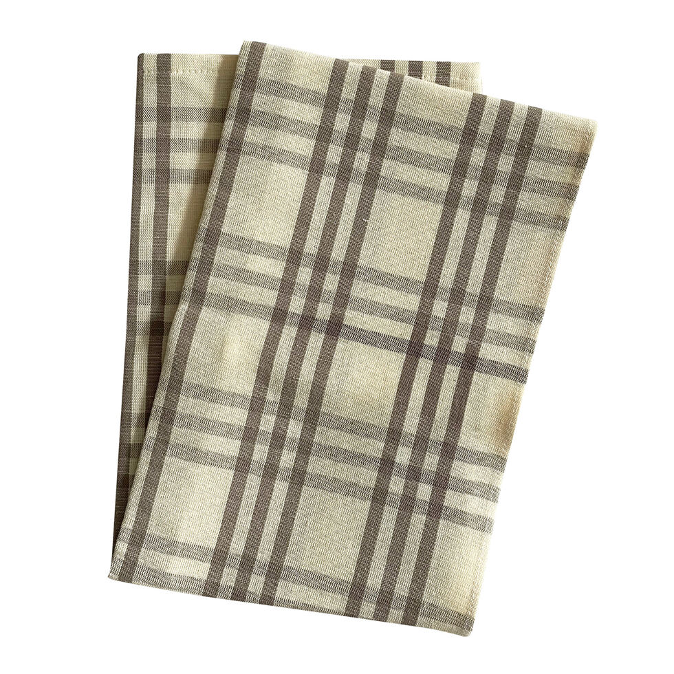 Torchon de cuisine RC, carreaux
grand taupe 