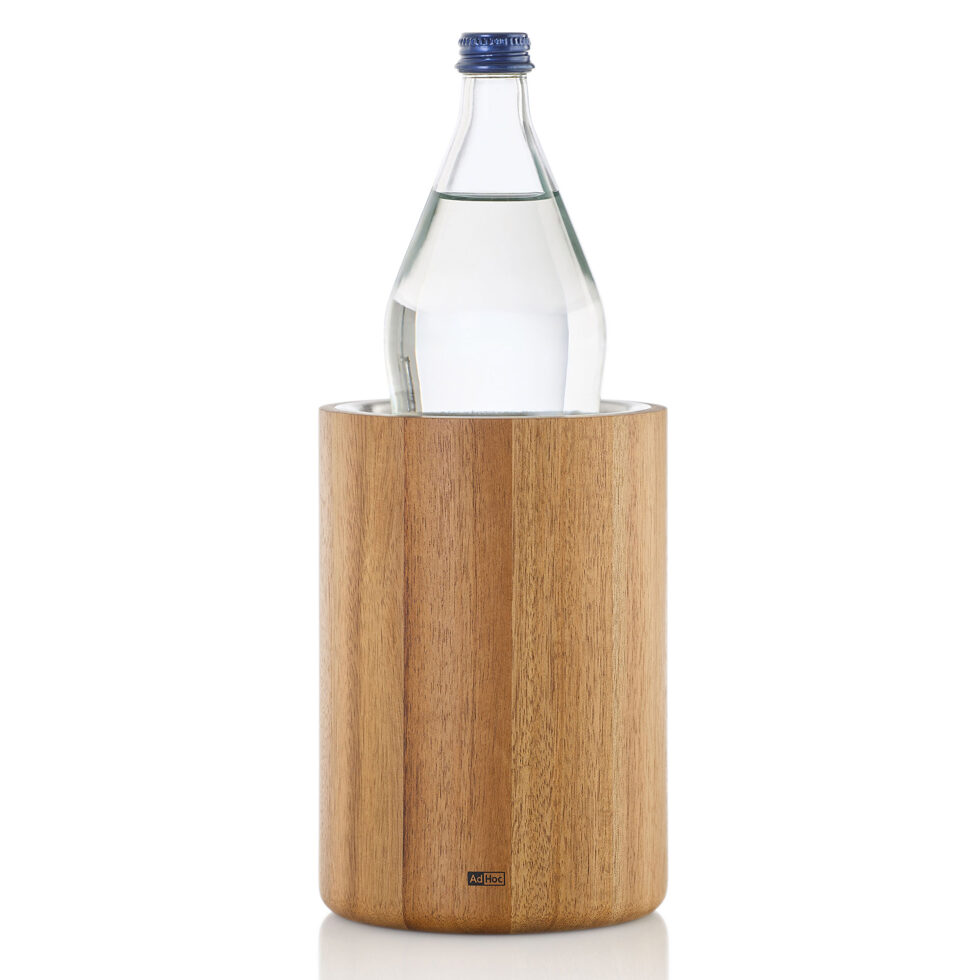 Rafraîchisseur de bouteille en acacia 