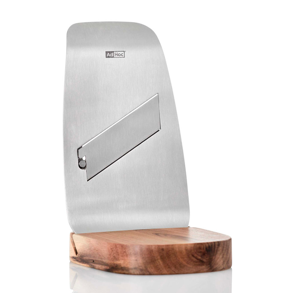 Trancheuse truffe / fromage avec support en bois Trancheuse truffe / fromage avec support en bois