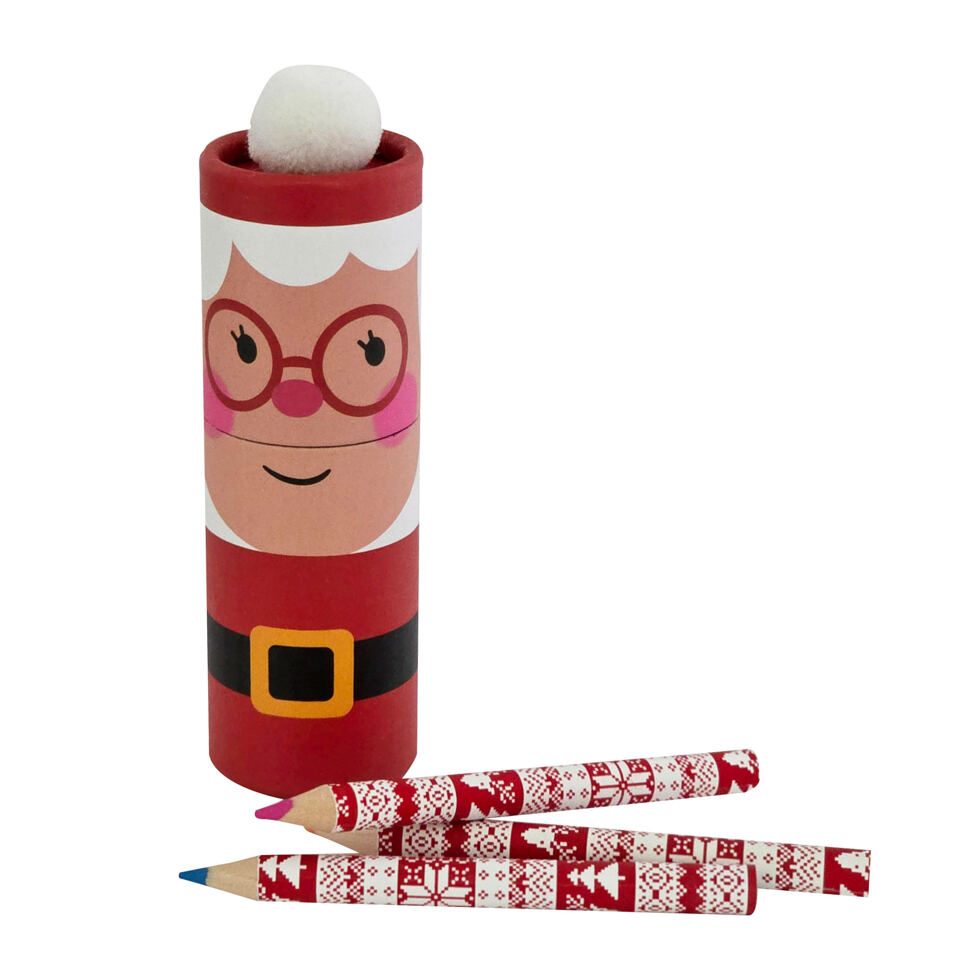 Farbstifte Mini Weihnachtsfrau Farbstifte Mini Weihnachtsfrau