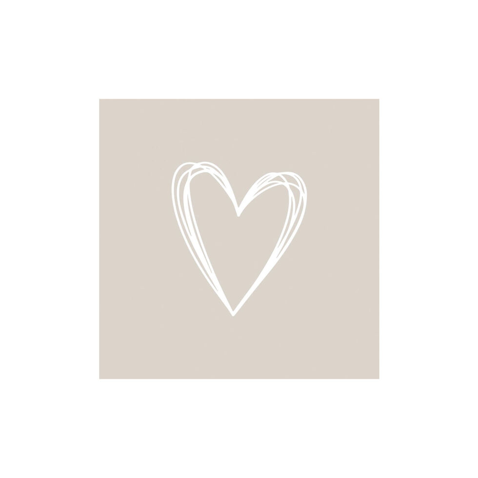 Papierservietten
Herz taupe Papierservietten
Herz taupe