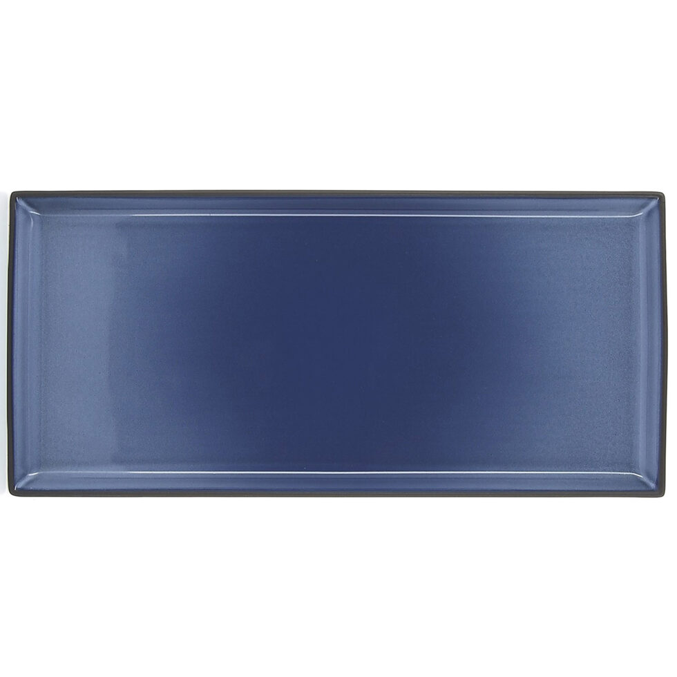 Serving platter rectangular
blue 35 cm 