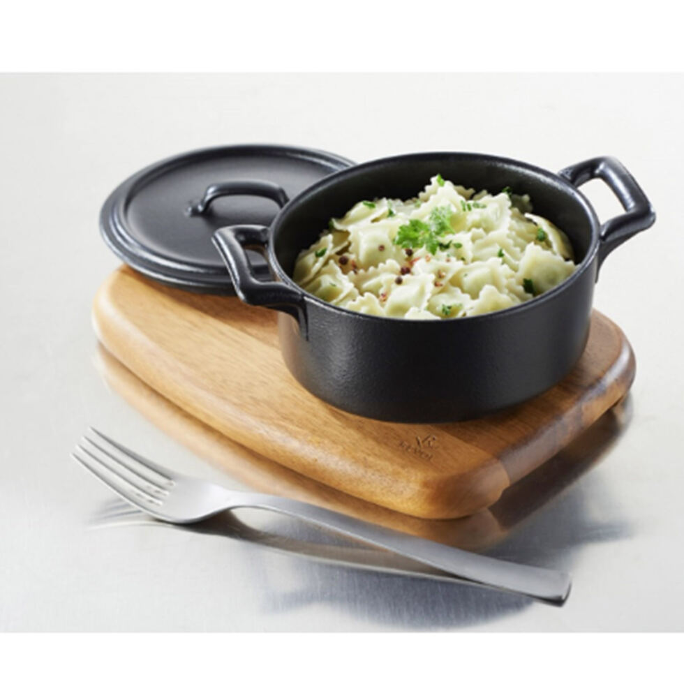 Bratenschale rund schwarz
12 cm 