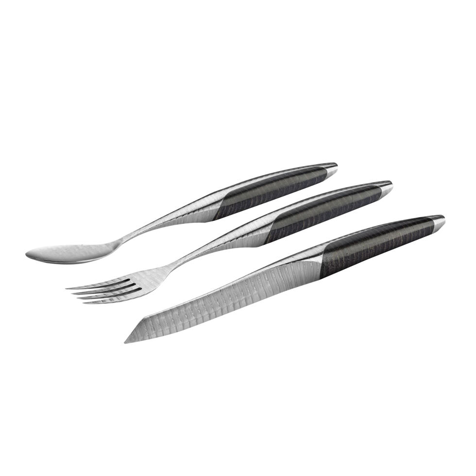 Couverts à steak Damas frêne noir
set de 3 pièces Couverts à steak Damas frêne noir
set de 3 pièces