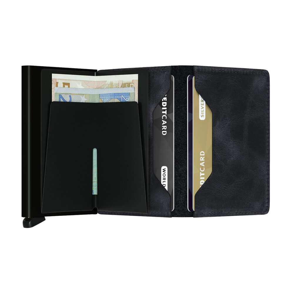 Slimwallet 
schwarz vintage 