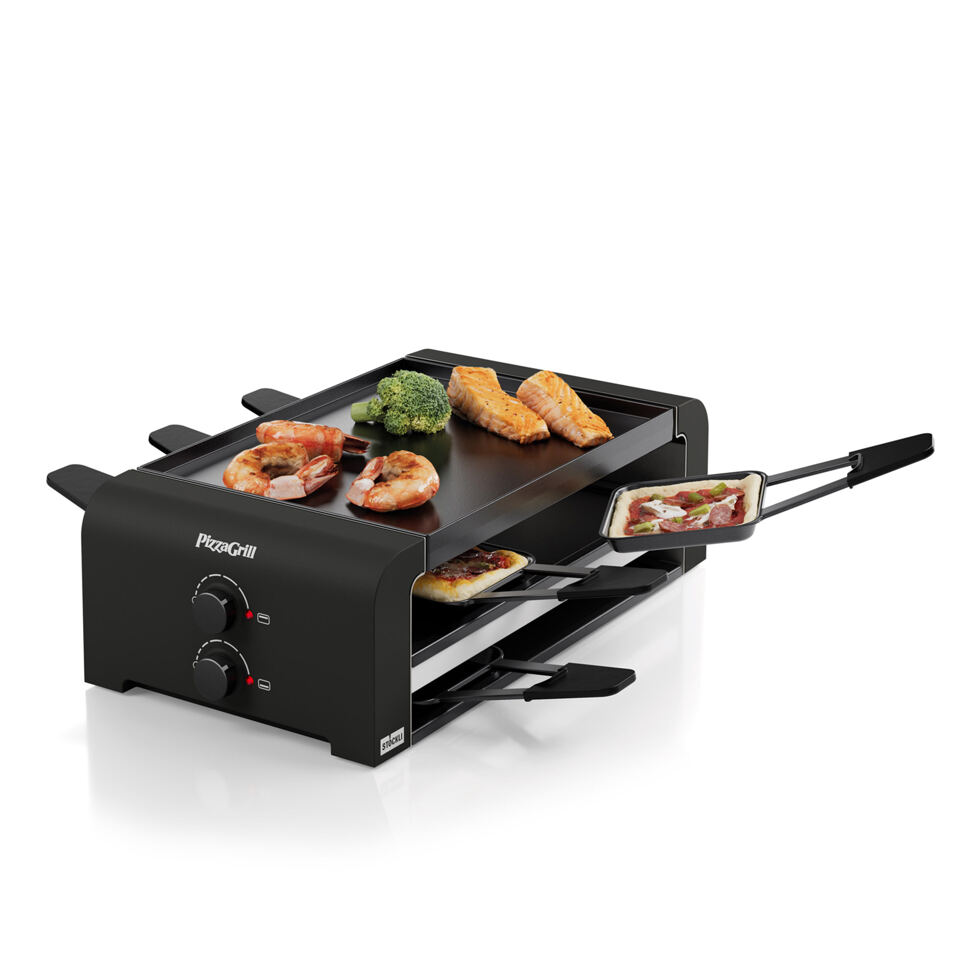 Raclette/pizza grill 6 places
black 