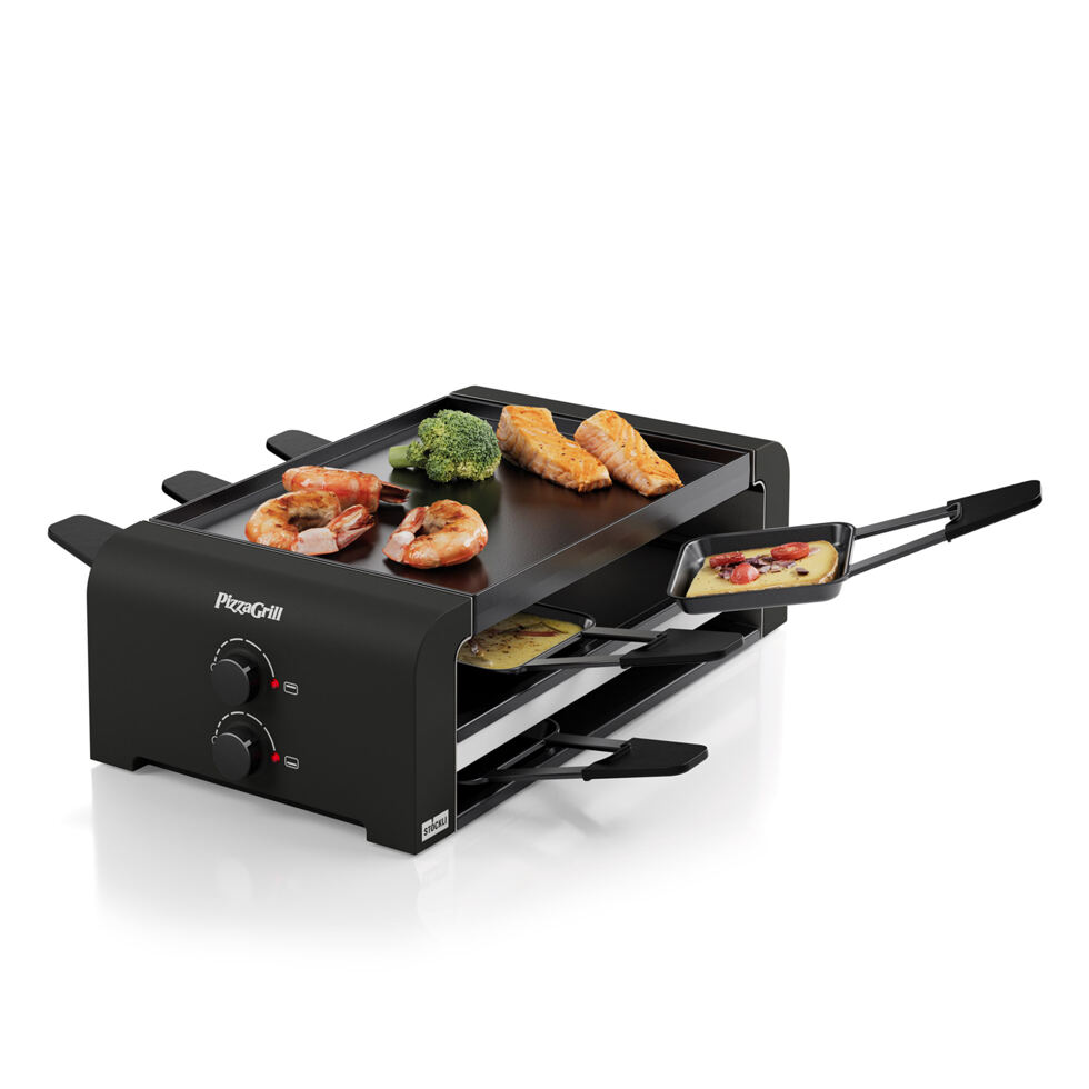 Raclette/pizza grill 6 places
black 