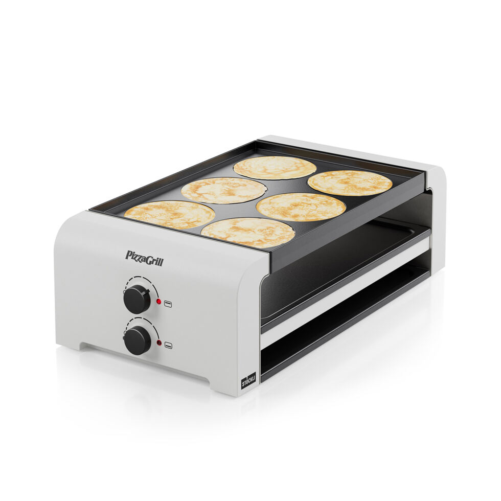Reversible crêpe plate raclette 6 places 