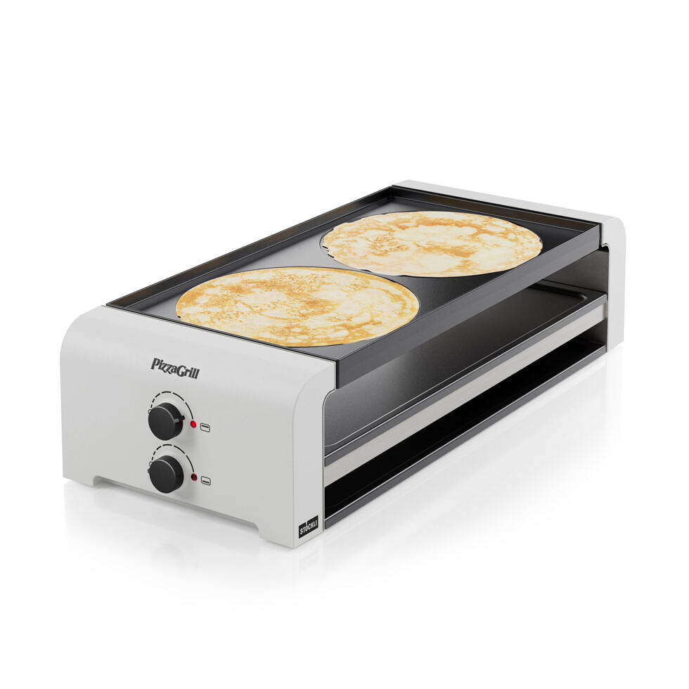 Turning crêpe plate raclette 8 places 