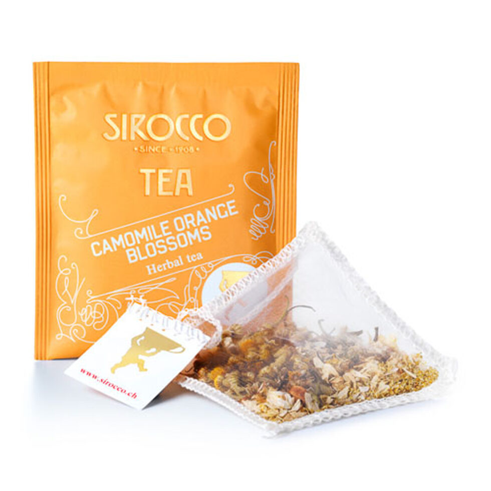 SIROCCO Tee
Camomile Orange Blossoms – Kamillentee mit Orange SIROCCO Tee
Camomile Orange Blossoms – Kamillentee mit Orange
