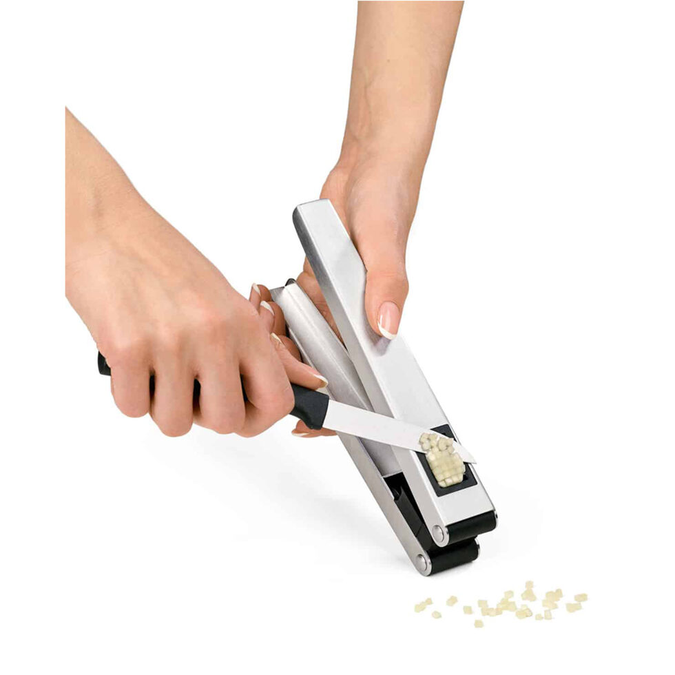 Garlic press and cutter 