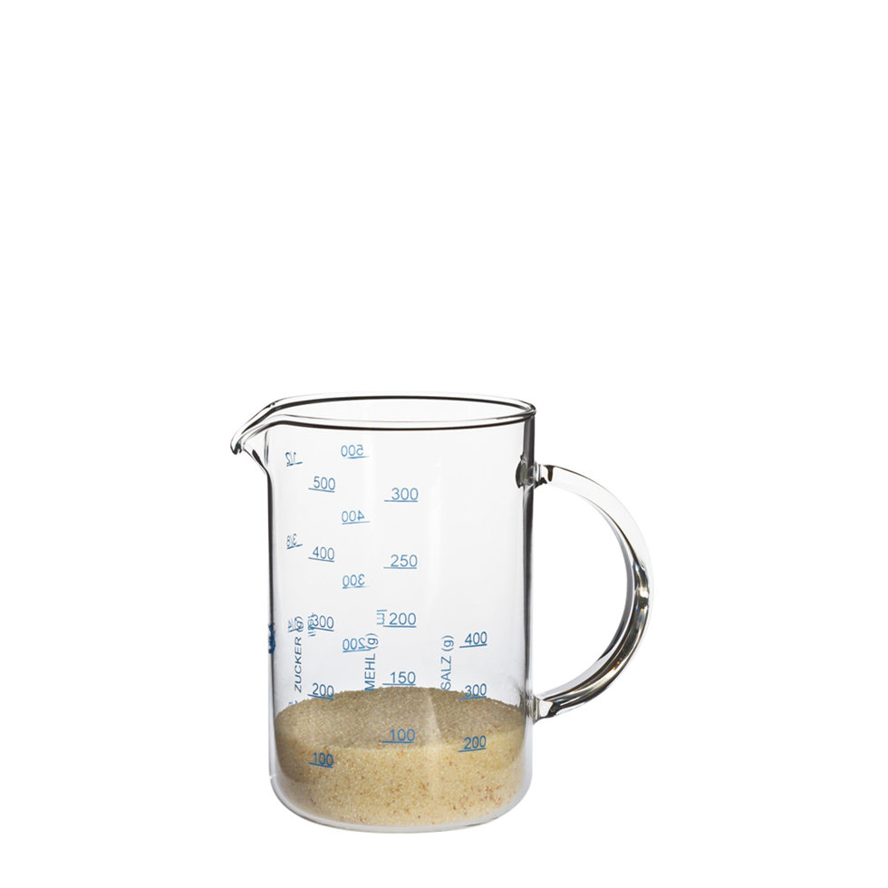 Massbecher Glas 0.5 lt Massbecher Glas 0.5 lt