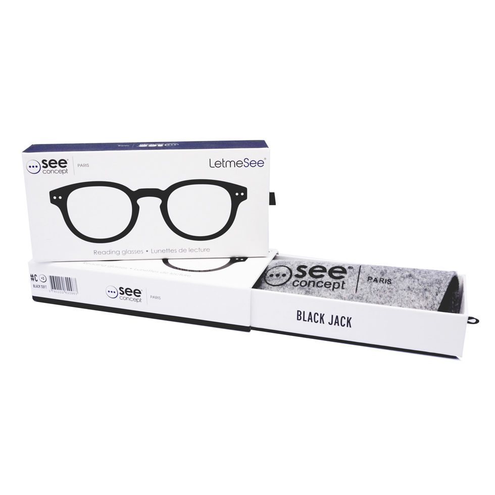 Reading glasses Model C black 