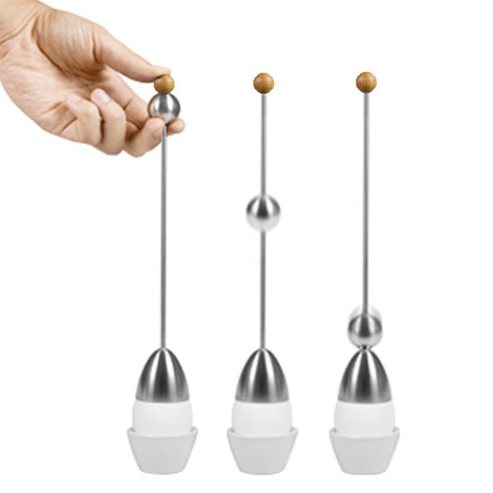 Egghead "Clack" wood-stainless steel 