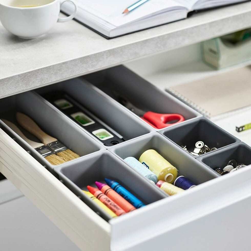 Kit de rangement
7 pièces, gris 