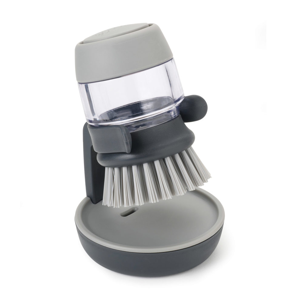 Knob brush with dispenser grey Knob brush with dispenser grey