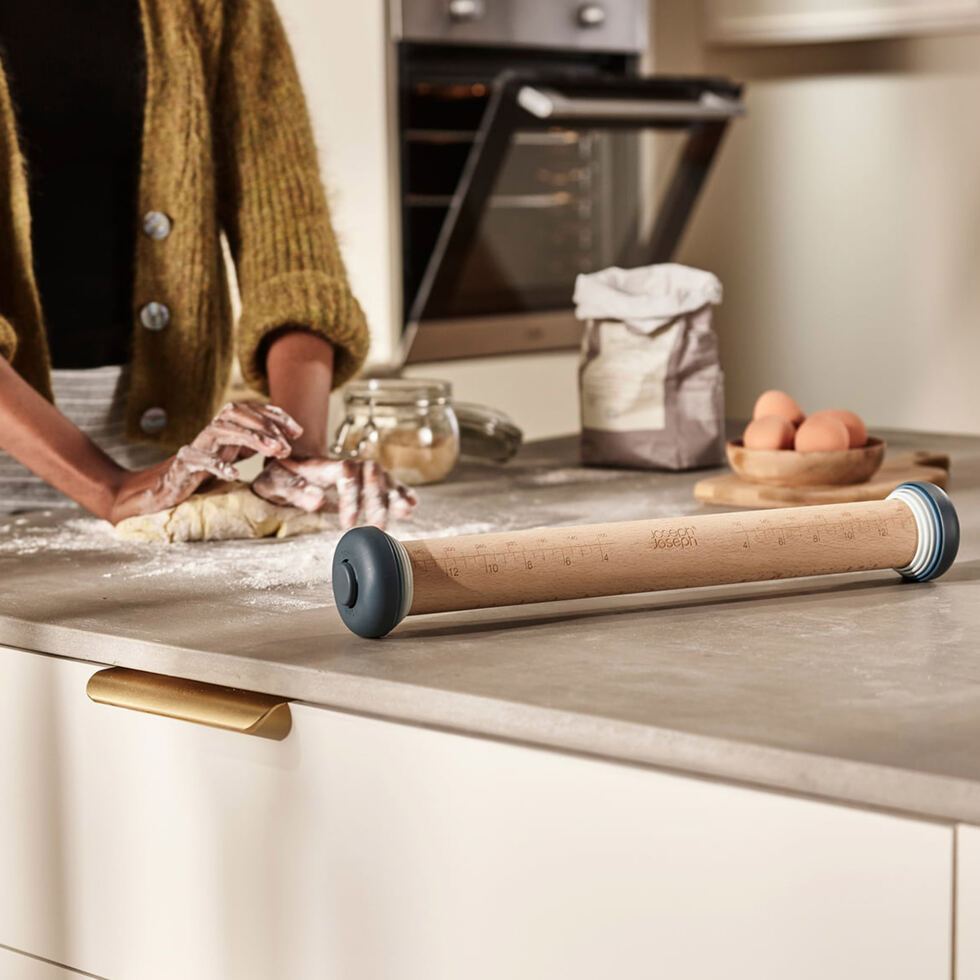 Rouleau à pâtisserie avec bagues d'écartement 
