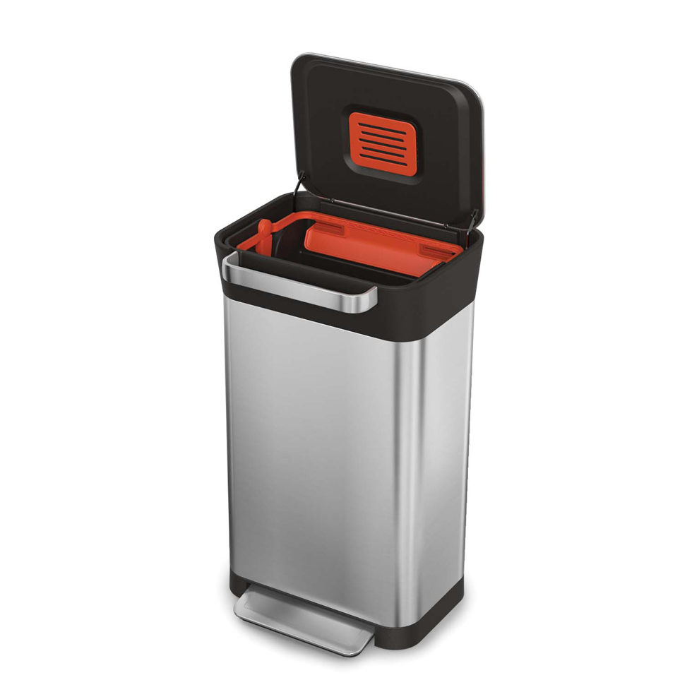 Poubelle / poubelle presse chrome 60 lt 