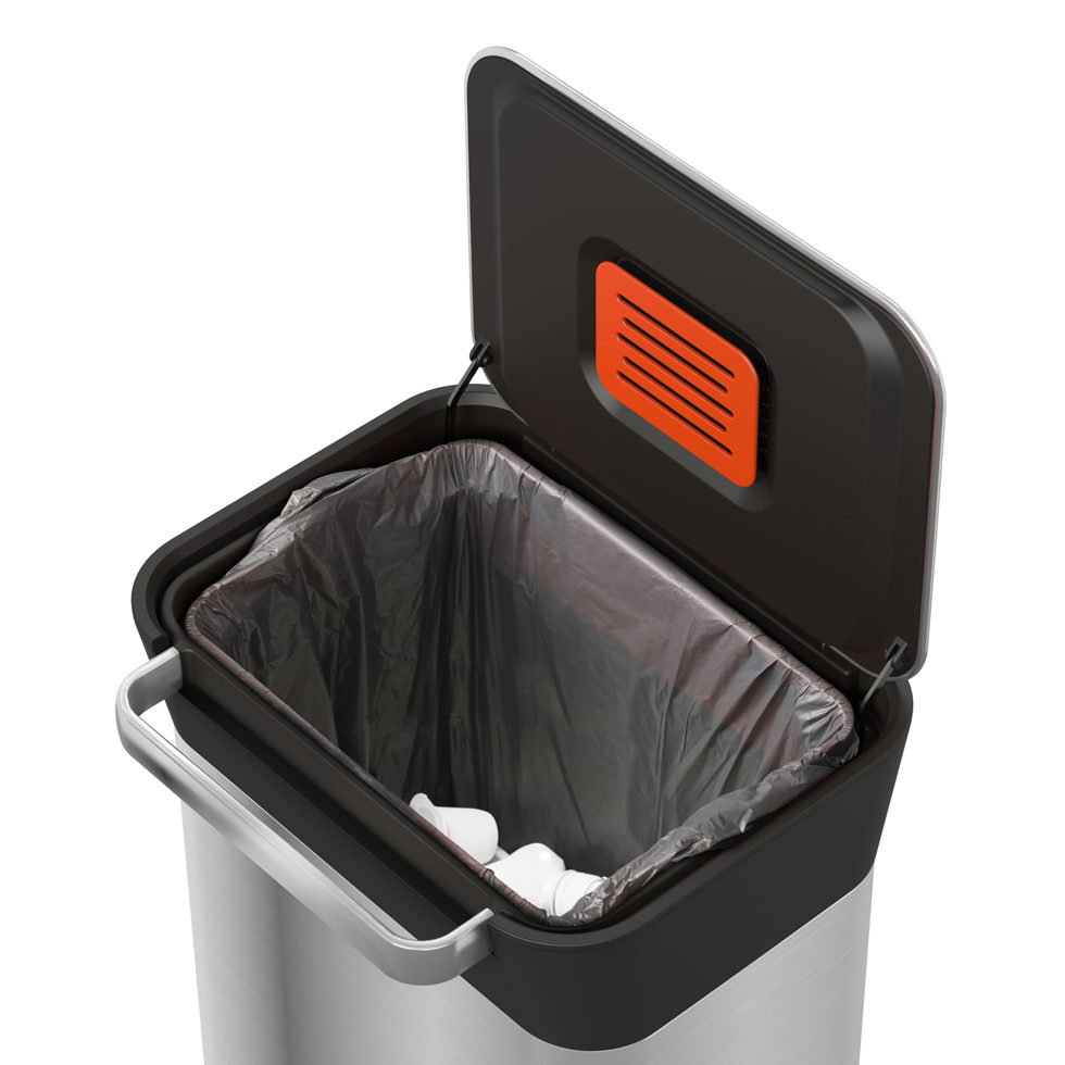 Poubelle / poubelle presse chrome 60 lt 
