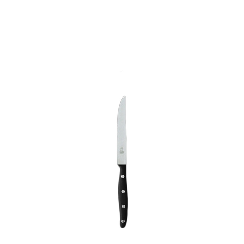 Couteau à steak en plastique à coupe lisse noir 12.4 cm Couteau à steak en plastique à coupe lisse noir 12.4 cm